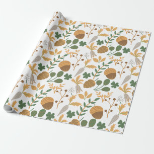 Papel De Regalo Patrón De Zanahorias Y Tuercas