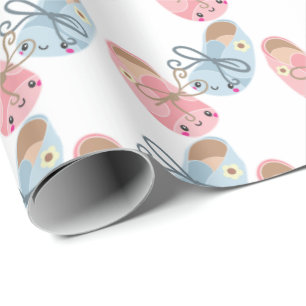 Papel De Regalo Patrón de zapatos de Kawaii género revelar envoltu