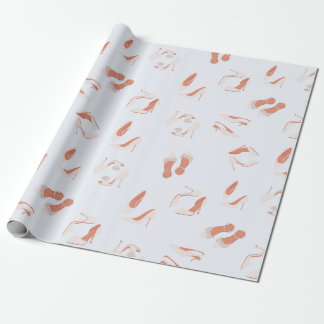 Papel De Regalo Patrón de zapatos de novia blancos