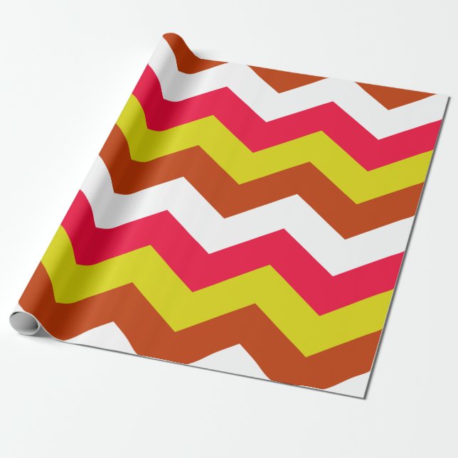 PAPEL DE REGALO PATRÓN DE ZIGZAG. (Desenrollado)