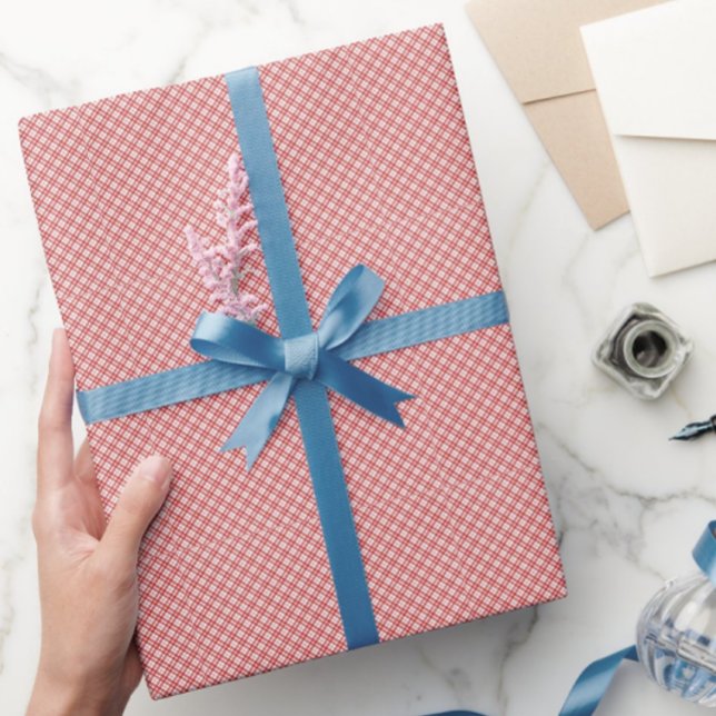 Papel De Regalo Patrón diagonal cruzado blanco rojo (Subido por el creador)