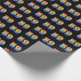 Papel De Regalo Patrón divertido del espectro del arcoíris "59" nú