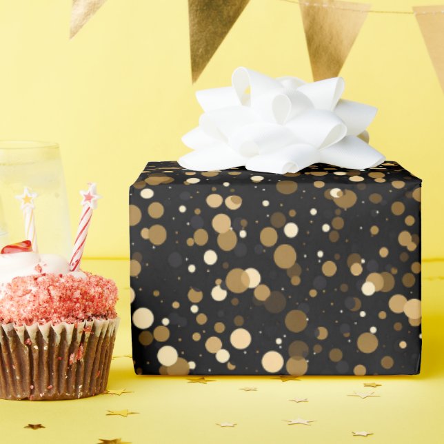 Papel De Regalo Patrón elegante de confeti (Fiesta de cumpleaños )