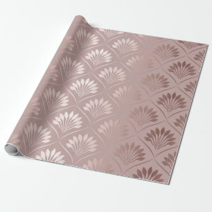 Papel De Regalo Patrón elegante de entramado de oro de art deco
