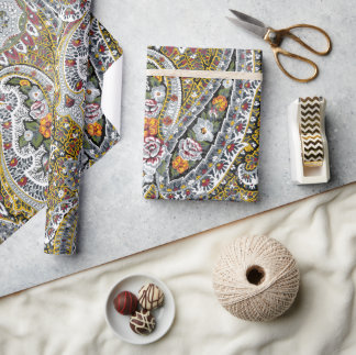 Papel De Regalo Patrón elegante de paisajes