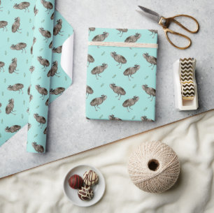 Papel De Regalo Patrón Emu de baile