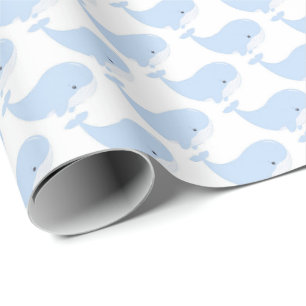 Papel De Regalo patrón en mosaico de amantes de ballenas lindas