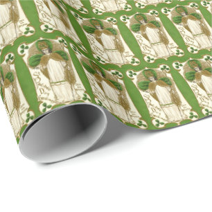 Papel De Regalo Patrón en mosaico de Irlanda vintage genial de San