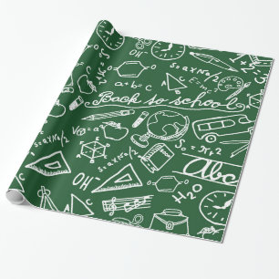 Papel De Regalo Patrón escolar