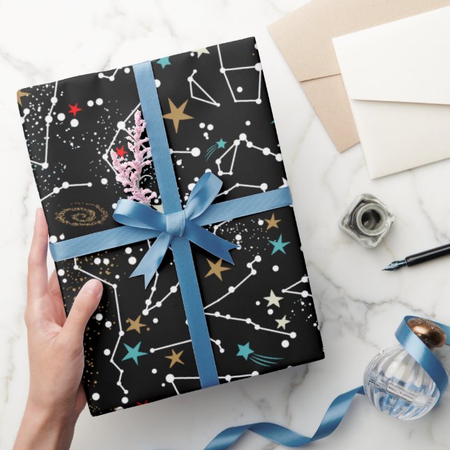 Papel De Regalo Patrón Espacial  (Regalar)