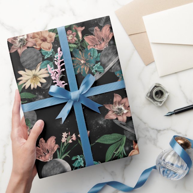 Papel De Regalo Patrón Espacial  (Regalar)