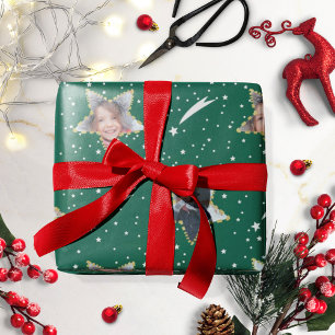 Papel De Regalo Patrón Estelar Lindo Foto Propia Navidad
