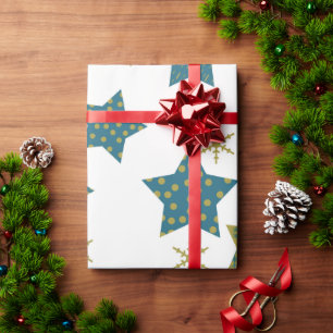 Papel De Regalo Patrón estrellado festivo