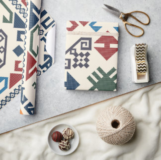 Papel De Regalo Patrón étnico azteca