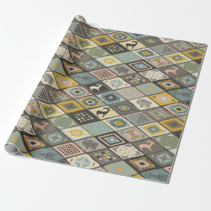 Papel De Regalo Patrón étnico de Bonito
