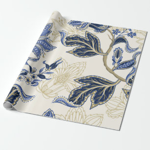 Papel De Regalo Patrón étnico sin fisuras con adorno indio. Vint