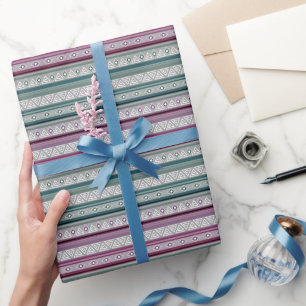 Papel De Regalo patrón étnico tribal geométrico de indio americano