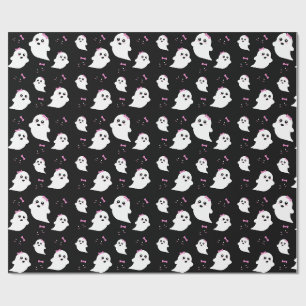 Papel De Regalo Patrón fantasma chica