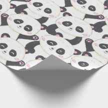 Patrón feliz Personalizado Panda