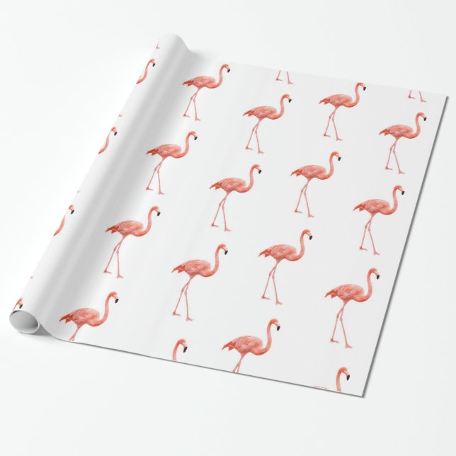 Papel De Regalo Patrón Feminino Rosa (Desenrollado)