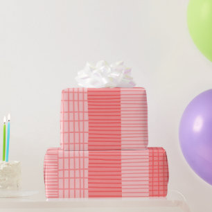Papel De Regalo Patrón finlandés de banda de mosaico en rosa Rubor