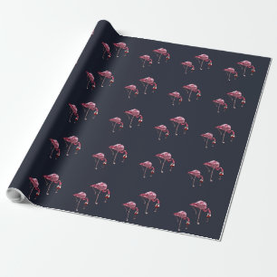 Papel De Regalo Patrón Flamingo Rosa Lover Funny