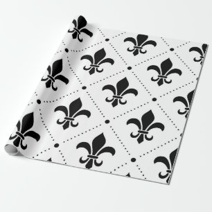 Papel De Regalo Patrón Fleur De Lis