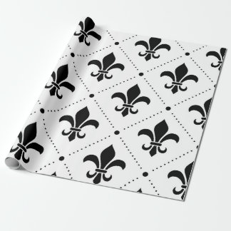 Papel De Regalo Patrón Fleur De Lis