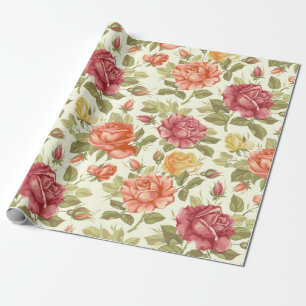 Papel De Regalo Patrón floral