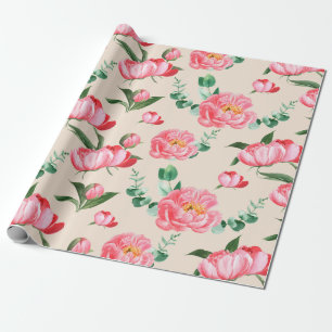 Papel De Regalo Patrón floral