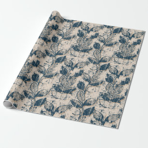 Papel De Regalo Patrón floral alterado