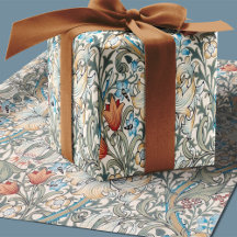 Patrón floral Art Nouveau de lirios de William Mor