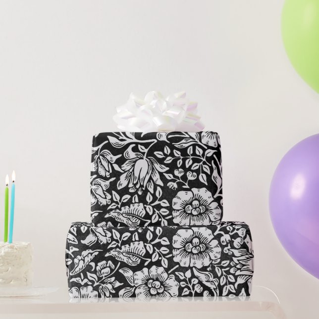 Papel De Regalo Patrón floral azul de William Morris (Regalos de fiesta)