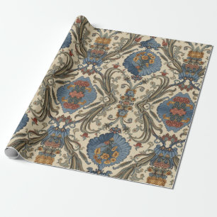 Papel De Regalo Patrón floral Blue Iris de William Morris vintage