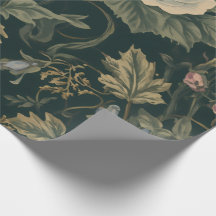 Patrón floral botánico vintage de Acanthus de medi