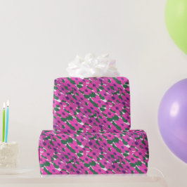 Papel De Regalo Patrón floral clásico rosa bonito