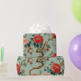 Papel De Regalo Patrón floral de chinoiserie