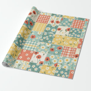 Papel De Regalo Patrón Floral de Cocina de Campo
