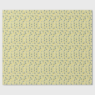 Papel De Regalo Patrón floral de flor silvestre y zarzamora