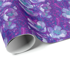 Papel De Regalo Patrón floral de flores vintage de jazmín florón p