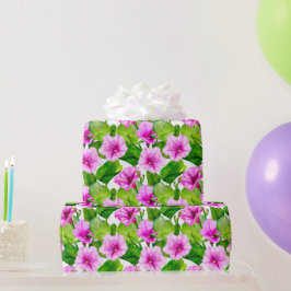 Papel De Regalo Patrón Floral de Gloria de la Mañana