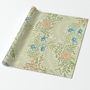 Papel De Regalo Patrón floral de Larkspur de William Morris