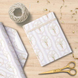 Papel De Regalo Patrón floral de lirio de los valles en acuarela
