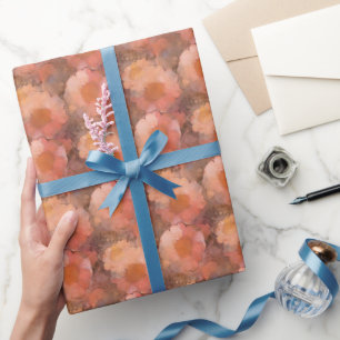 Papel De Regalo Patrón floral de margarita acuarela rústica