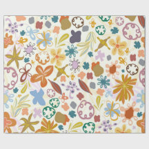 patrón floral de otoño
