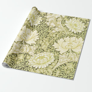Papel De Regalo Patrón floral de William Morris Chrysanthemum