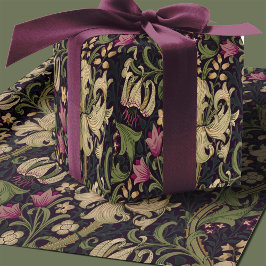 Papel De Regalo Patrón floral de William Morris Lily Art Nouveau