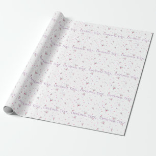 Papel De Regalo Patrón floral dibujado simple