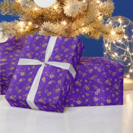 Papel De Regalo Patrón Floral | Flor de Amatista