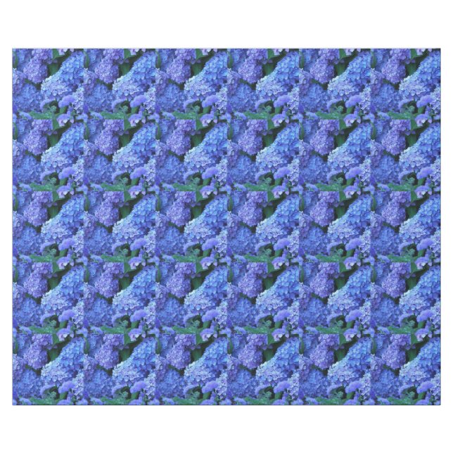 Papel De Regalo Patrón floral Hidrangea Azul (Superficie plana)